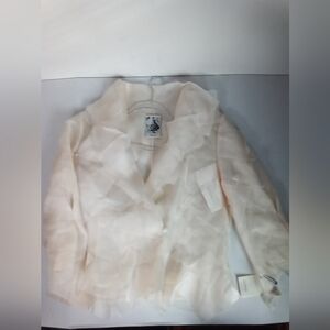 Yumi Eto Mosaic Jacket Handsewn Silk Organza Elegant Couture Art To Wear Rare